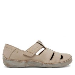 Półbuty Josef Seibel. Brązowe półbuty wsuwane Josef Seibel, bez wzorów, bez obcasa, na płaskiej podeszwie. Za 249.99 zł.