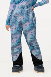 Damskie Spodnie funkcyjne spodnie narciarskie wodoodporne modelowane kolana. Niebieskie spodnie narciarskie Ulla Popken, bez wzorów, z materiału, narciarskie. Za 639.99 zł.