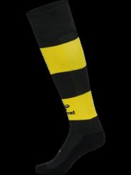Hummel skarpety piłkarskie hmlESSENTIAL w paski czarny/żółty – BLACK/BLAZING. Czarne skarpetki Hummel, bez wzorów, z bawełny. Za 79.19 zł.