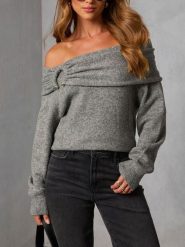 LA Angels Sweter w kolorze szarym rozmiar: XL. Szare swetry LA Angels, xl, bez wzorów, bez ramiączek. Za 165.99 zł.