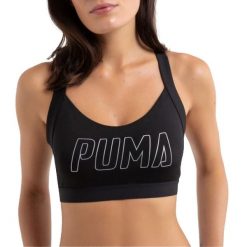Damski Biustonosz Sportowy DryCELL. Czarne biustonosze sportowe Puma, bez wzorów. Za 76.99 zł.