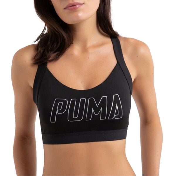 Damski Biustonosz Sportowy DryCELL. Czarne biustonosze sportowe Puma, bez wzorów. Za 75.99 zł.