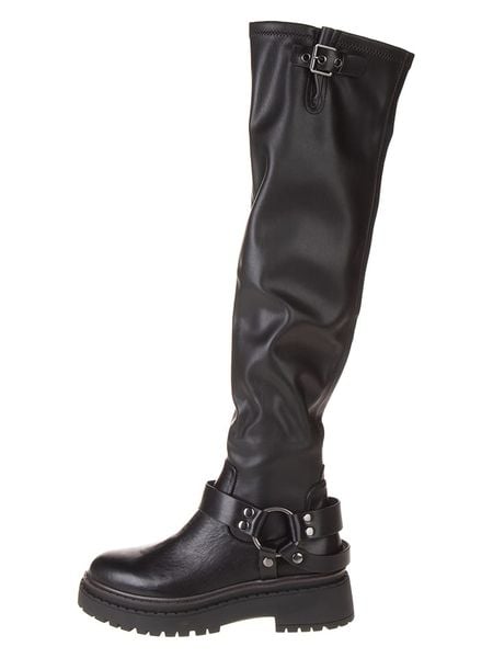 Steve Madden Sneakersy w kolorze czarnym rozmiar: 36. Czarne kozaki Steve Madden, na zimę, bez wzorów, bez obcasa, bez zapięcia. Za 344.95 zł.