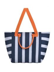 BLE Shopper bag w kolorze granatowo-białym - 40 x 35 x 20 cm rozmiar: onesize. Białe shopper bag BLE, bez wzorów, z materiału, na ramię, bez dodatków. Za 121.07 zł.