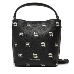 Torebka KARL LAGERFELD. Czarne torebki klasyczne KARL LAGERFELD, bez wzorów, klasyczne, bez dodatków. Za 619.99 zł.