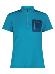 Cmp Koszulka kolarska w kolorze niebieskim rozmiar: 44. Niebieskie t-shirty sportowe CMP, bez wzorów, z materiału, bez ramiączek, rowerowe. Za 92.86 zł.