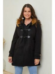 Curvy Lady Płaszcz przejściowy w kolorze czarnym rozmiar: 44/46. Czarne płaszcze Curvy Lady, bez wzorów, klasyczne, bez kaptura. Za 180.06 zł.