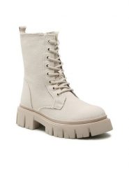 Jenny Fairy Trapery WS5816-02 Beżowy. Brązowe traperki Jenny Fairy, bez wzorów, z materiału, bez obcasa, bez zapięcia. Za 125.99 zł.