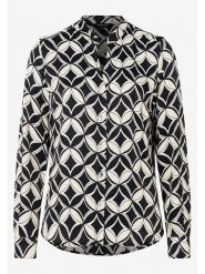 More & More Bluzka w kolorze czarno-białym rozmiar: 34. Białe bluzki More & More, s, bez wzorów, z wiskozy, klasyczne, bez kołnierzyka, bez ramiączek. Za 104.99 zł.