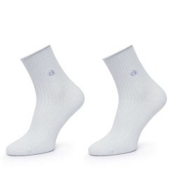 Skarpety długie Calvin Klein. Niebieskie skarpetki Calvin Klein, bez wzorów. Za 64.99 zł.