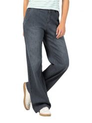 Timezone Dżinsy "Cora" - Comfort fit - w kolorze granatowym rozmiar: W29/L34. Niebieskie jeansy Timezone, l, z aplikacjami. Za 110.04 zł.