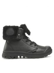 Palladium Trapery Baggy Nbk Wl 97962-001-M Czarny. Czarne traperki Palladium, bez wzorów, ze skóry, bez obcasa, bez zapięcia. Za 669.99 zł.
