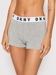 DKNY Bokserki DK4515 Szary. Szare bokserki damskie DKNY, bez wzorów, z bawełny. Za 99.99 zł.
