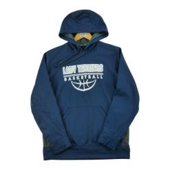 Nike Bluza damska z kapturem Granatowa. Niebieskie bluzy z kapturem Nike, l, bez wzorów, z jeansu, z kapturem, do koszykówki. Za 102.20 zł.