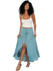 Aller Simplement Spódnica w kolorze niebieskim rozmiar: 34-40. Niebieskie spódnice Aller Simplement, bez wzorów, z bawełny, maxi. Za 82.99 zł.