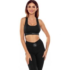 Stanik fitness cardio Rough Radical Sports Bra Shape. Czarne biustonosze sportowe ROUGH RADICAL, bez wzorów, na fitness i siłownię. W wyprzedaży za 79.20 zł.