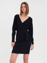 Vero Moda Sukienka dzianinowa 10269251 Czarny Regular Fit. Czarne sukienki Vero Moda, xl, bez wzorów, z dzianiny, bez kołnierzyka, bez ramiączek. Za 199.99 zł.