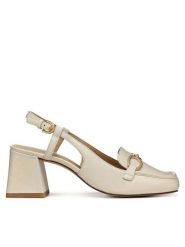 Geox Czółenka D Coronilla D55D1A 000TU C1122 Beżowy. Brązowe czółenka Geox, bez wzorów, ze skóry, bez obcasa, bez zapięcia. Za 309.99 zł.