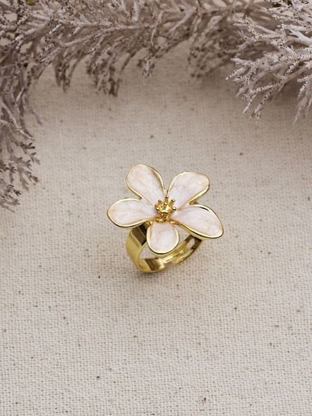 Lucky Bees Pierścionek rozmiar: onesize. Brązowe pierścionki Lucky Bees, metalowe. Za 72.95 zł.