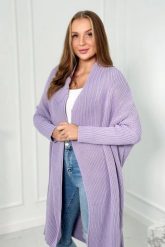Sweter z rękawami typu nietoperz fioletowy. Fioletowe swetry KESI, l, bez wzorów, z wełny, plus size, bez ramiączek. Za 178.78 zł.