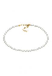 Elli Damska bransoletka na kostkę Trend Basic z syntetycznymi perłami w pozłacanym srebrze próby 925 Sterling Silver Bransoletki na nogę 1 ct Damski. Szare bransoletki Elli, z perłą, pozłacane. Za 283.99 zł.