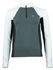 Peak Mountain Koszulka funkcyjna "Aflint" w kolorze biało-szarym rozmiar: L. Białe t-shirty sportowe Peak Mountain, l, bez wzorów, bez ramiączek, outdoorowe. Za 122.38 zł.