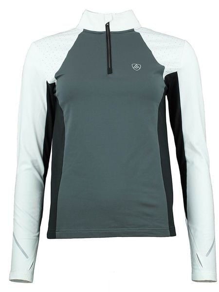 Peak Mountain Koszulka funkcyjna "Aflint" w kolorze biało-szarym rozmiar: XL. Białe t-shirty sportowe Peak Mountain, xl, bez wzorów, bez ramiączek, outdoorowe. Za 139.87 zł.