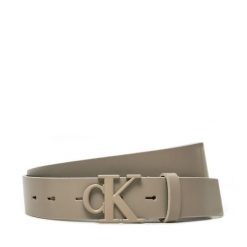 Pasek Damski Calvin Klein Jeans. Brązowe paski Calvin Klein Jeans, bez wzorów, z jeansu. Za 169.99 zł.