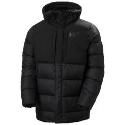 Długa kurtka Helly Hansen active puffy. Czarne kurtki Helly Hansen, xl, bez wzorów, z materiału, klasyczne, bez kaptura. Za 1,140.00 zł.