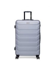 GINO ROSSI Walizka duża CEO-GIN-L-003-05-SILVER3 Srebrny. Szare walizki Gino Rossi, duże. Za 299.99 zł.