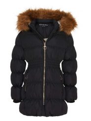 HULABALU Parka "Ylva" w kolorze czarnym rozmiar: 110/116. Czarne płaszcze HULABALU, bez wzorów, bez kaptura. Za 236.45 zł.