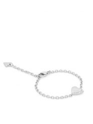 Guess Bransoletka JUBB06 088JW Srebrny. Szare bransoletki Guess, metalowe. Za 189.99 zł.