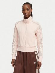 Adidas Bluza Firebird Lace KC6450 Różowy Slim Fit. Czerwone bluzy adidas, l, bez wzorów, z bawełny, bez ramiączek, bez kaptura. Za 348.99 zł.