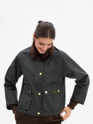 Barbour kurtka woskowana - Beadnell Kobiety Bawełna zielony, 46. Zielone kurtki Barbour, bez wzorów, z bawełny, klasyczne, bez kaptura. Za 1,799.95 zł.