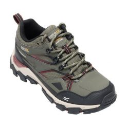 Damskie buty trekkingowe Regatta Holcombe III. Zielone buty trekkingowe Regatta, z nubiku, bez zapięcia. Za 329.50 zł.