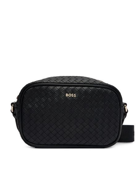 BOSS Torebka 50558012 Czarny. Czarne listonoszki Boss, bez wzorów, ze skóry, bez dodatków. Za 377.99 zł.