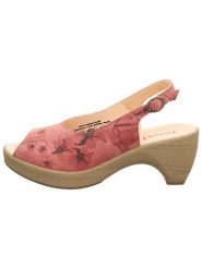 Think! Skórzane sandały w kolorze różowym rozmiar: 38. Różowe sandały Think!, bez wzorów, klasyczne, z otwartym noskiem, bez obcasa, bez zapięcia. Za 174.84 zł.