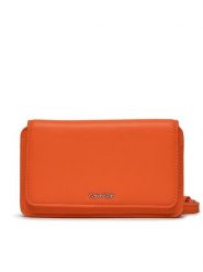 Calvin Klein Torebka Ck Must Mini Bag K60K611434 Pomarańczowy. Brązowe listonoszki Calvin Klein, bez wzorów, ze skóry, bez dodatków. Za 579.99 zł.