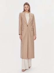 IVY OAK Płaszcz wełniany Jil Sue IO119088 Beżowy Regular Fit. Brązowe płaszcze IVY & OAK, bez wzorów, z syntetyku, bez kaptura. Za 2,329.00 zł.