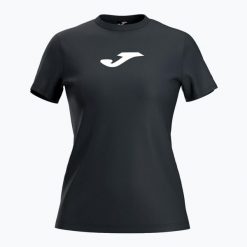 Koszulka tenisowa damska Joma Challenge. Czarne t-shirty sportowe Joma, l, bez wzorów, z materiału, bez ramiączek, na fitness i siłownię. Za 37.99 zł.