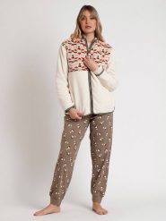 Peanuts Kurtka polarowa w kolorze kremowym rozmiar: S. Brązowe kurtki Peanuts, s, bez wzorów, z polaru, bez kaptura. Za 132.05 zł.