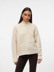 Vero Moda Sweter w kolorze szarym rozmiar: L. Szare swetry Vero Moda, l, bez wzorów, bez ramiączek. Za 70.41 zł.