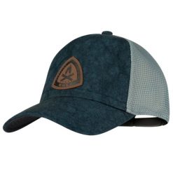 Czapka z daszkiem Unisex Buff Trucker Cap. Brązowe czapki z daszkiem Buff, bez wzorów, z materiału, sportowe. Za 109.99 zł.