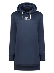 Maison Montaigne Sukienka dresowa "Gilongmai" w kolorze granatowym rozmiar: S. Niebieskie sukienki Maison Montaigne, s, bez wzorów, z dresówki, bez kołnierzyka, bez ramiączek, mini. Za 86.99 zł.