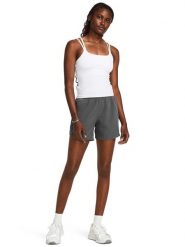 Under Armour Szorty sportowe w kolorze antracytowym rozmiar: XS. Czarne szorty sportowe Under Armour, bez wzorów, z materiału, outdoorowe. Za 70.90 zł.
