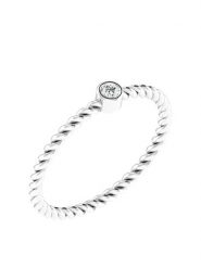 Vittoria Jewels Złoty pierścionek z diamentem rozmiar: 64. Szare pierścionki Vittoria Jewels, z diamentem, złote. Za 752.99 zł.