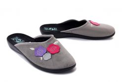 ADANEX 27895 DIL3VVH 1146/SZ/CZ, kapcie damskie. Szare kapcie Adanex, bez wzorów. Za 36.00 zł.