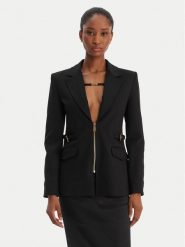 Versace Jeans Couture Marynarka 80HAQ750 J0092 Czarny Regular Fit. Czarne marynarki i żakiety Versace Jeans Couture, bez wzorów, z jeansu, bez ramiączek. Za 2,839.00 zł.