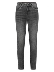 Sublevel Dżinsy - Skinny fit - w kolorze antracytowym rozmiar: XXL. Czarne jeansy Sublevel, xxl, z aplikacjami, ze skóry, klasyczne, z podwyższonym stanem. Za 105.38 zł.
