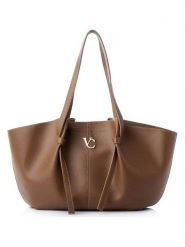 Vince Camuto Shopper bag "Foggia" w kolorze jasnobrązowym - 48 x 25 x 12 cm rozmiar: onesize. Brązowe shopper bag Vince Camuto, bez wzorów, z materiału, na ramię, bez dodatków. Za 104.99 zł.